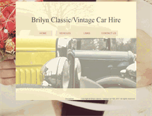 Tablet Screenshot of brilynclassiccarhire.co.uk